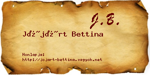 Jójárt Bettina névjegykártya